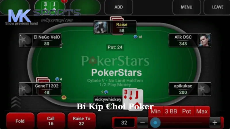 Bí Kíp Chơi Poker Tại Mk sport Từ Cao Thủ